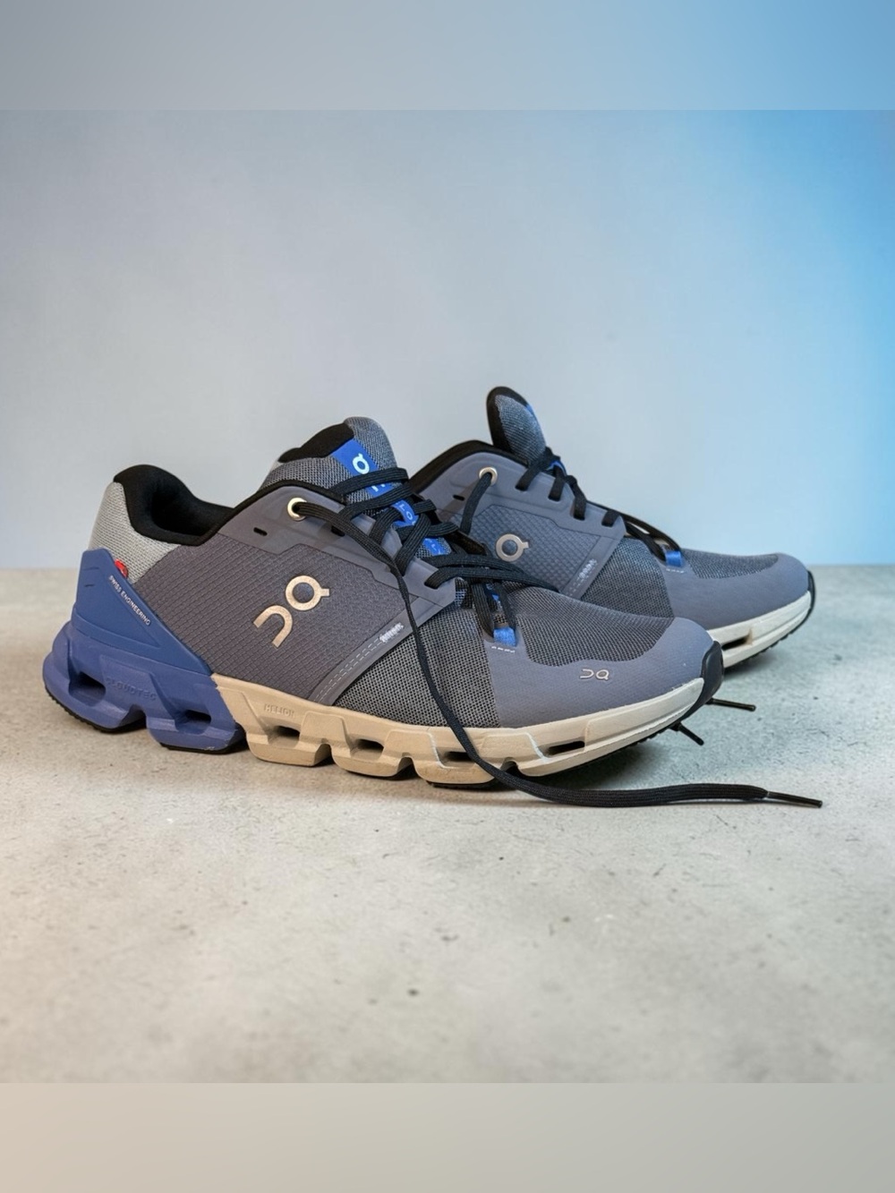 On Cloudflyer 4 Men’s Size 10 Metal Lapis Blue Running Shoes Sneakers